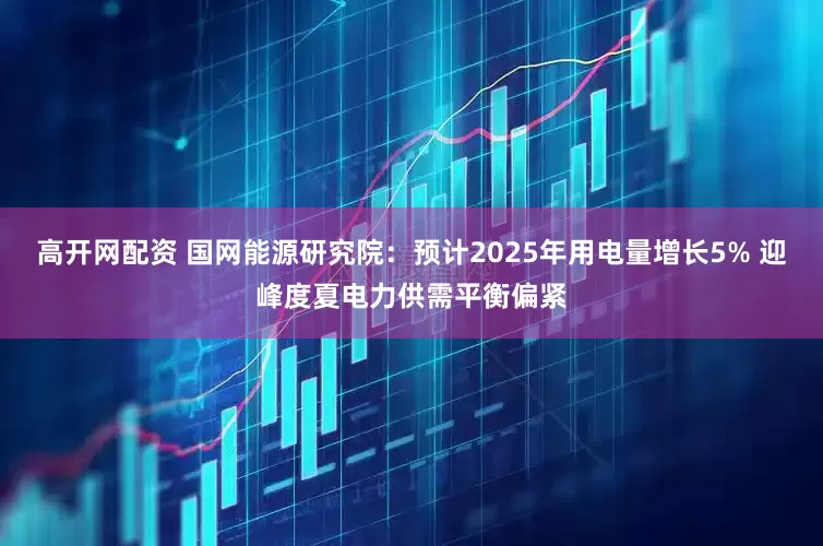 高开网配资 国网能源研究院：预计2025年用电量增长5% 迎峰度夏电力供需平衡偏紧